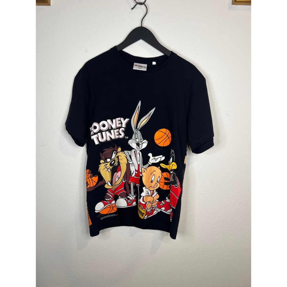 OVO Looney Tunes Toronto Raptors Basketball Graphic T-Shirt Black Medium